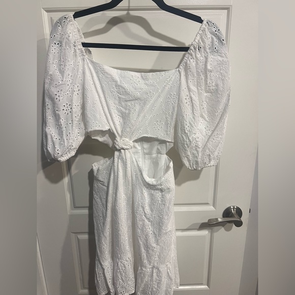 Wayf Knotted cutout cotton minidress - Picture 3 of 6